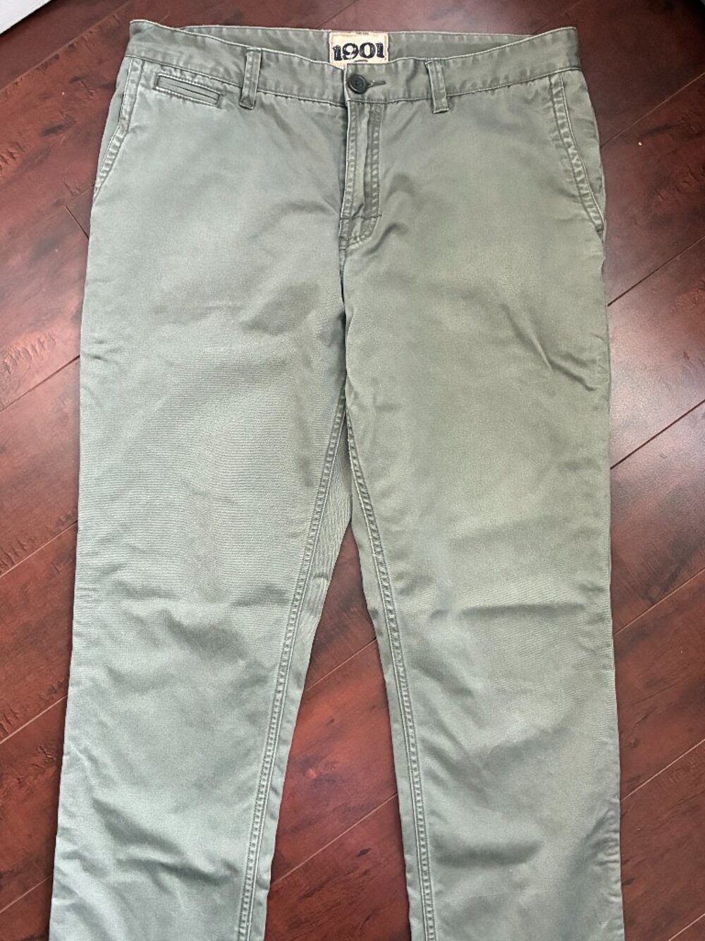 Nordstrom's 1901 Green/Gray Chinos Khakis 34w 31L